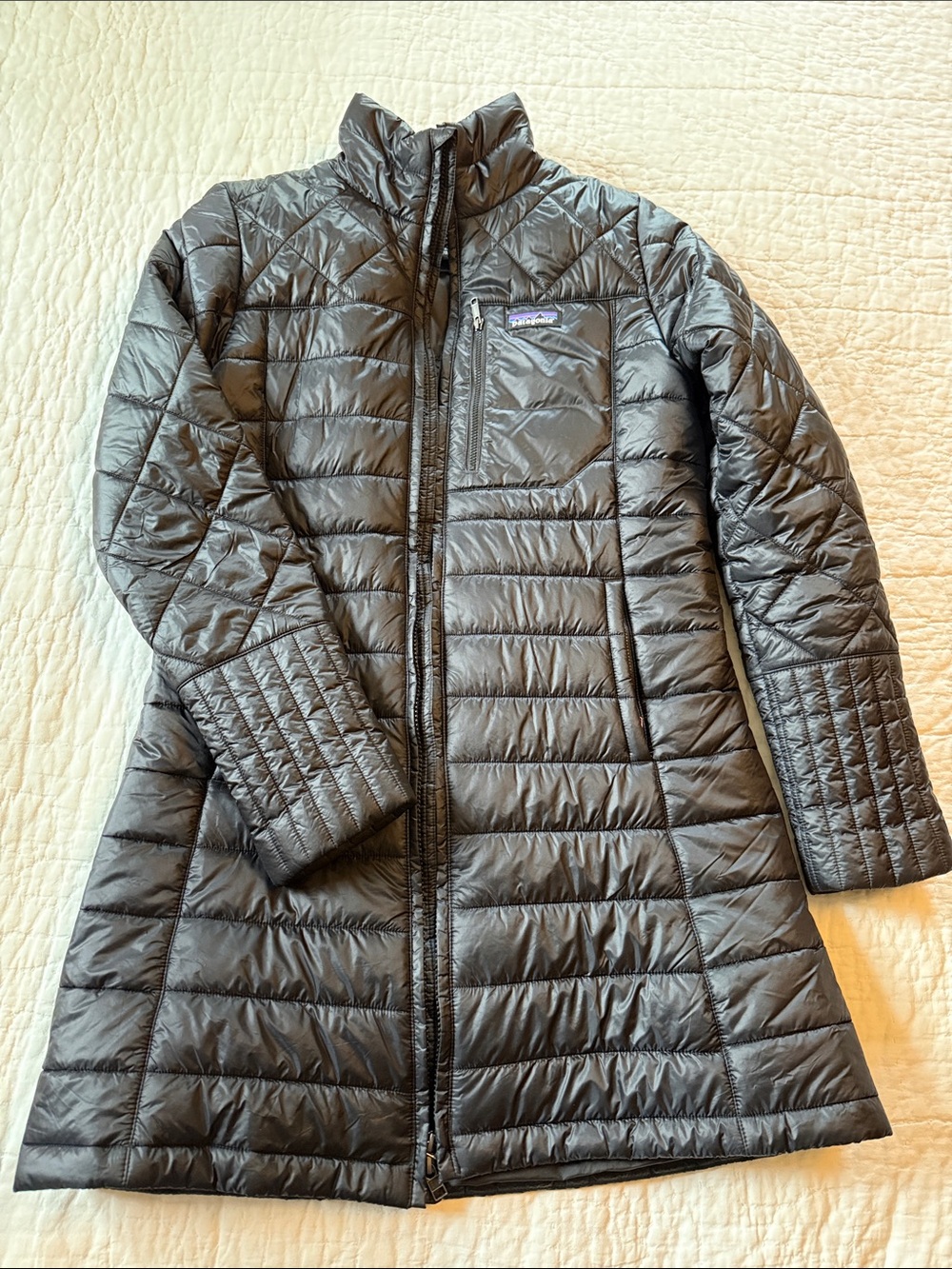 Patagonia Women’s Black “Radalie” Quilted Puffer Coat